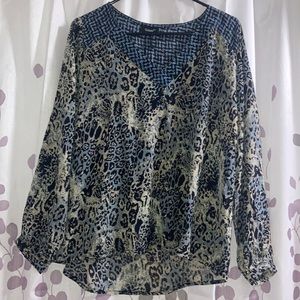 Tolani, Cheetah print, Janine top, medium